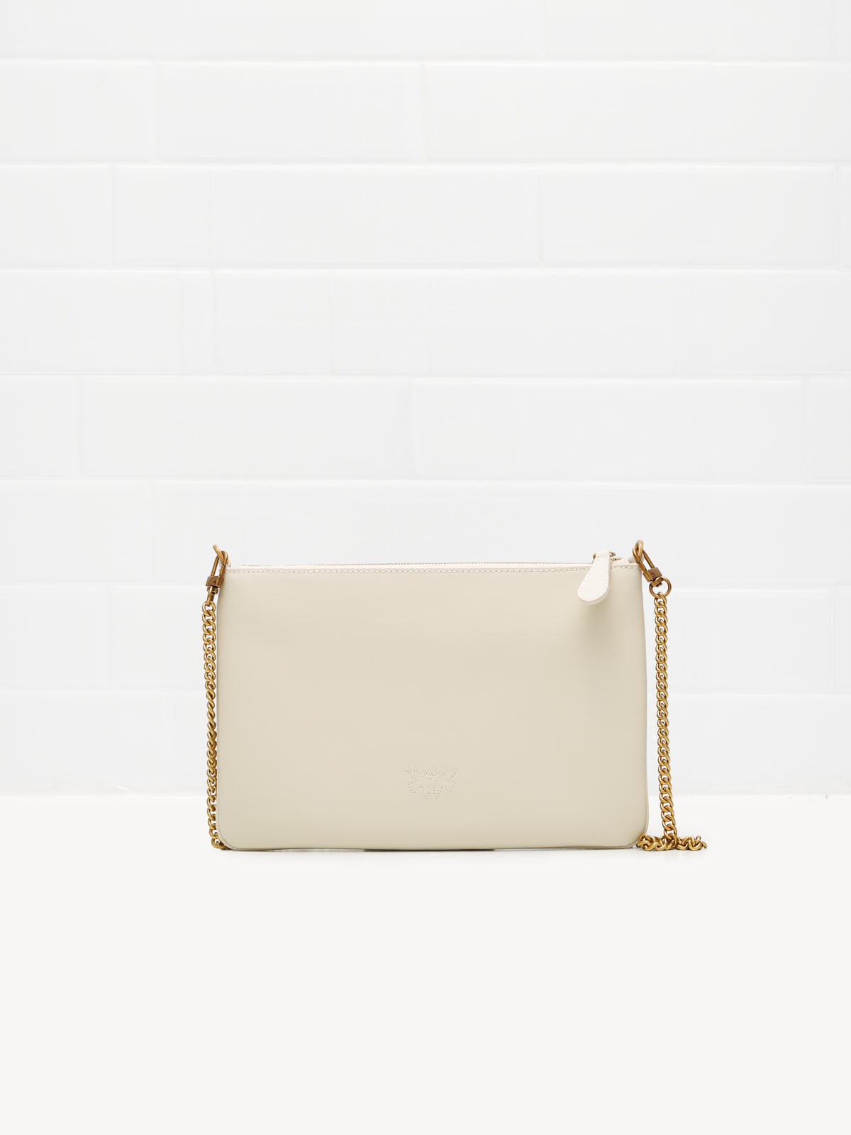 PINKO - Borsa a Tracolla Classic Flat Love Bag Simply white gold 