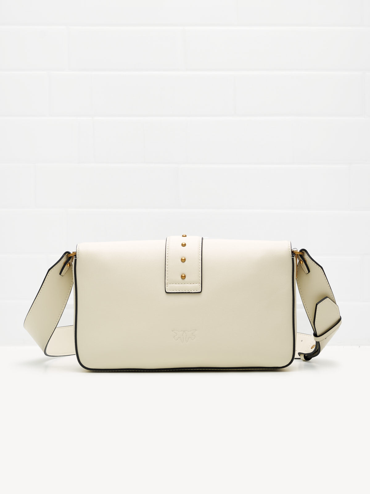 PINKO - Borsa a Tracolla Love One Classic Slouchy FL white gold 