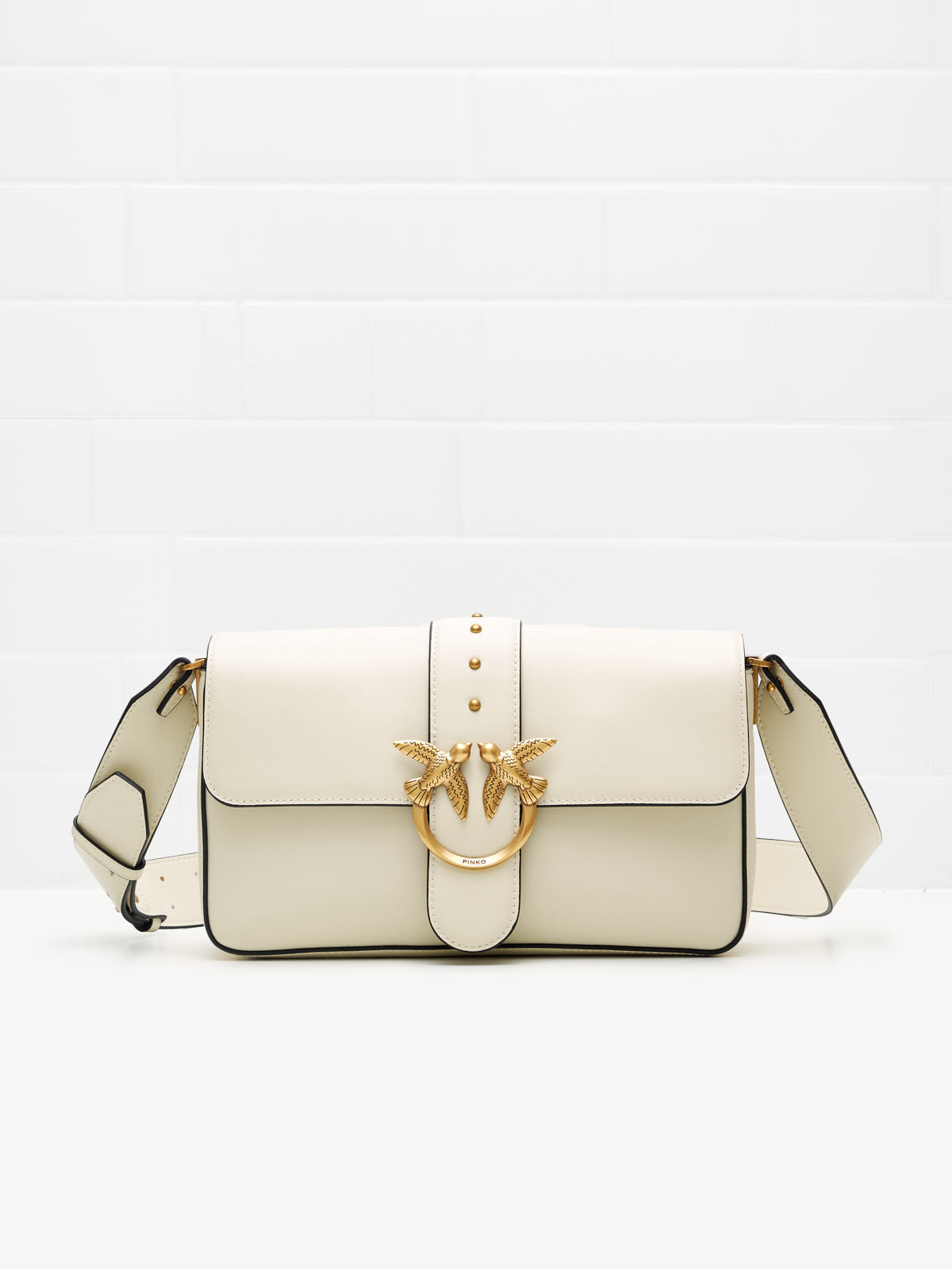 Pinko Love One Classic Slouchy FL white gold