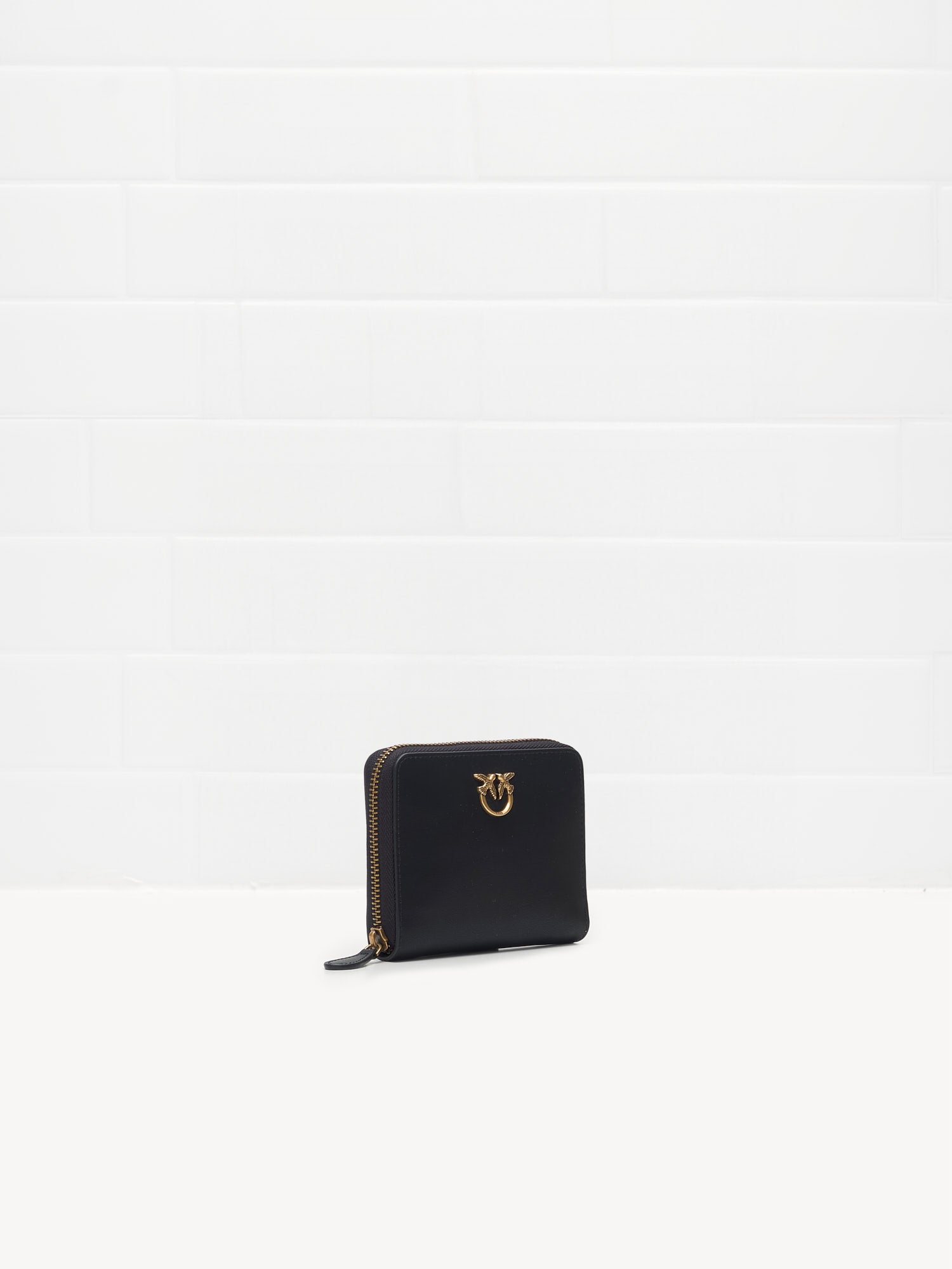 PINKO - Portafoglio Taylor Zip Around black gold 