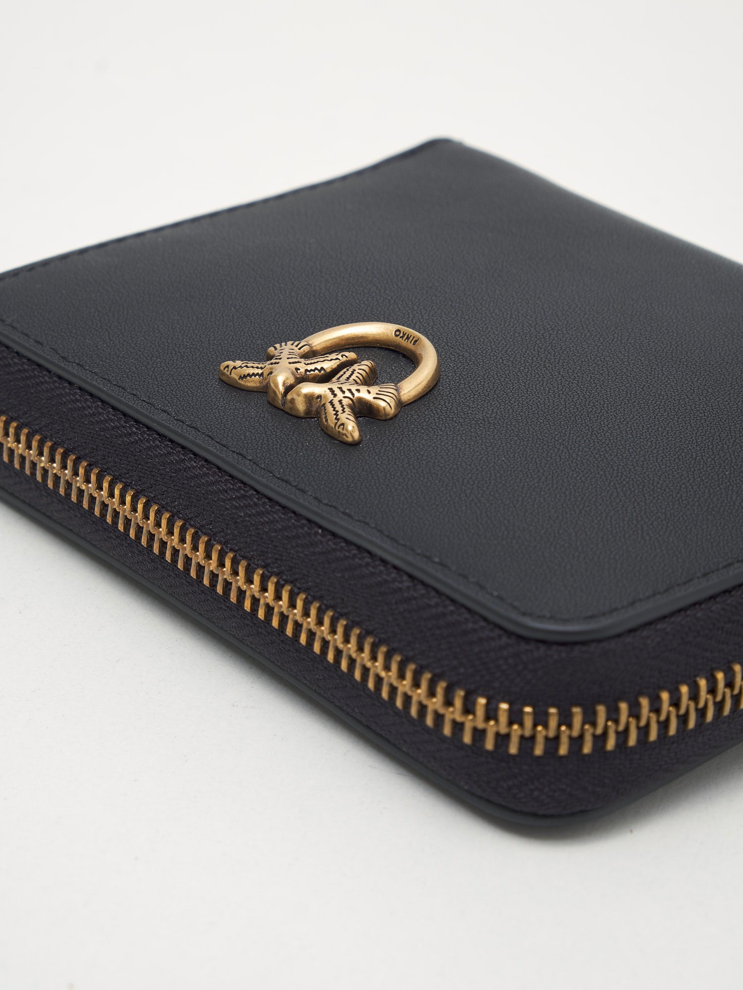 PINKO - Portafoglio Taylor Zip Around black gold 
