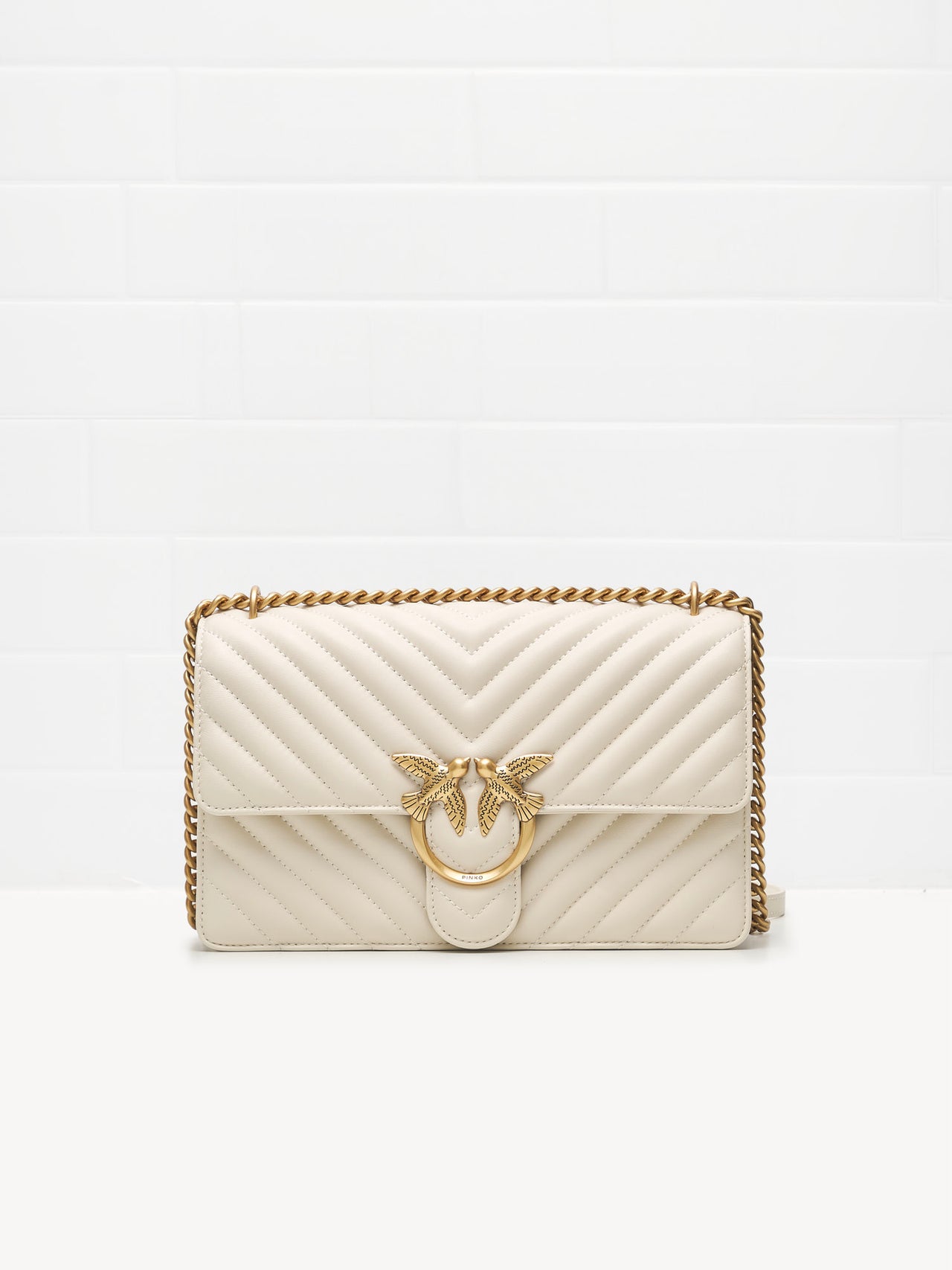 Pinko Love One Classic white gold