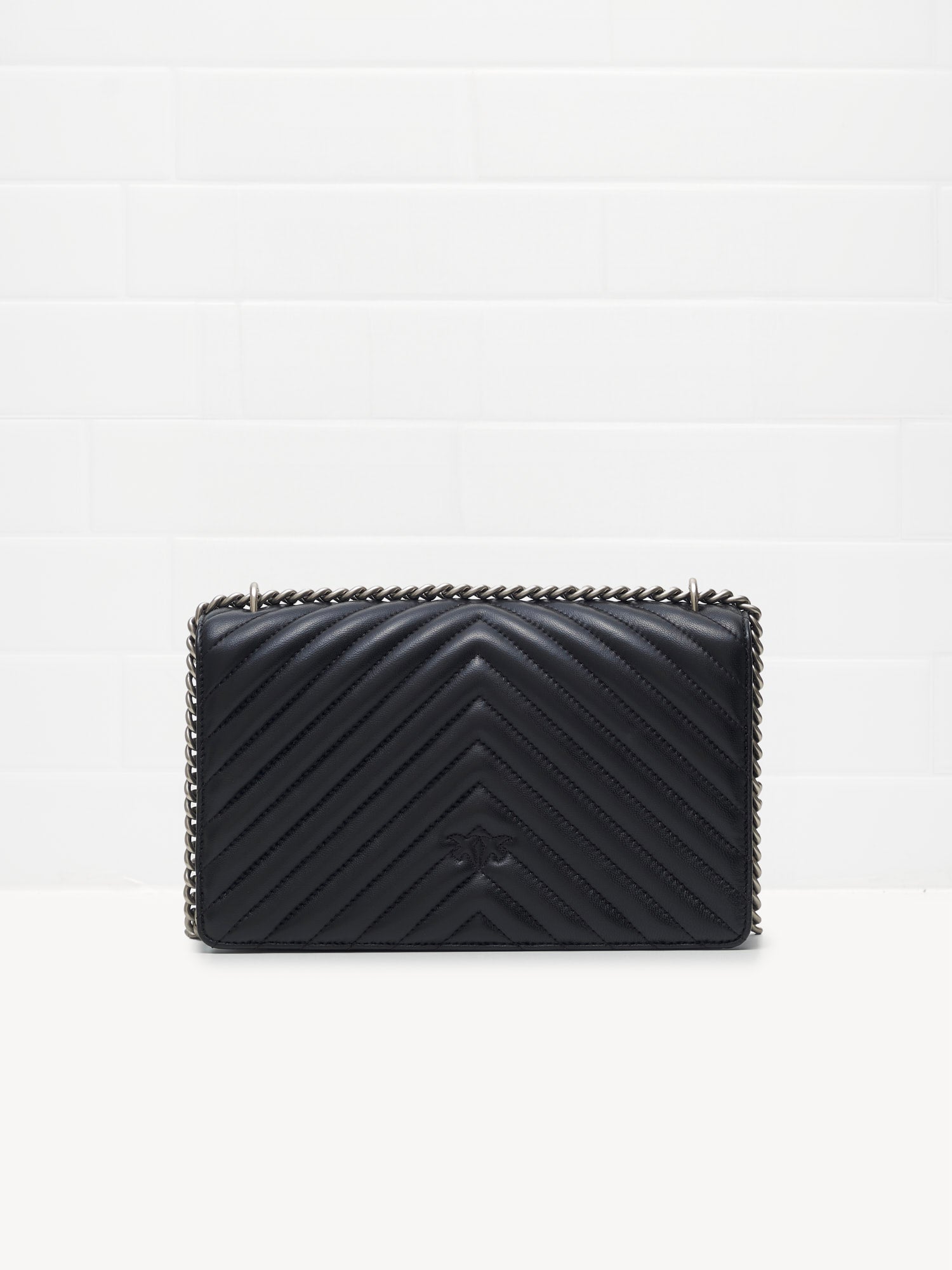 PINKO - Borsa a Tracolla Love One Classic black silver 