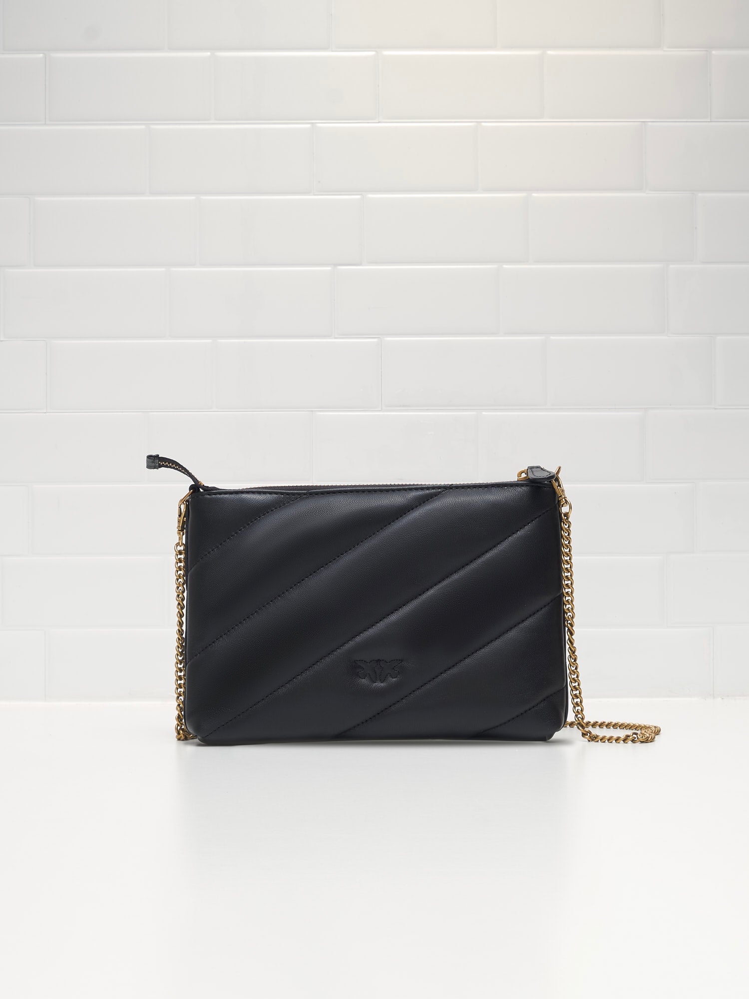 PINKO - Borsa a Tracolla Love Birds Cut black gold 