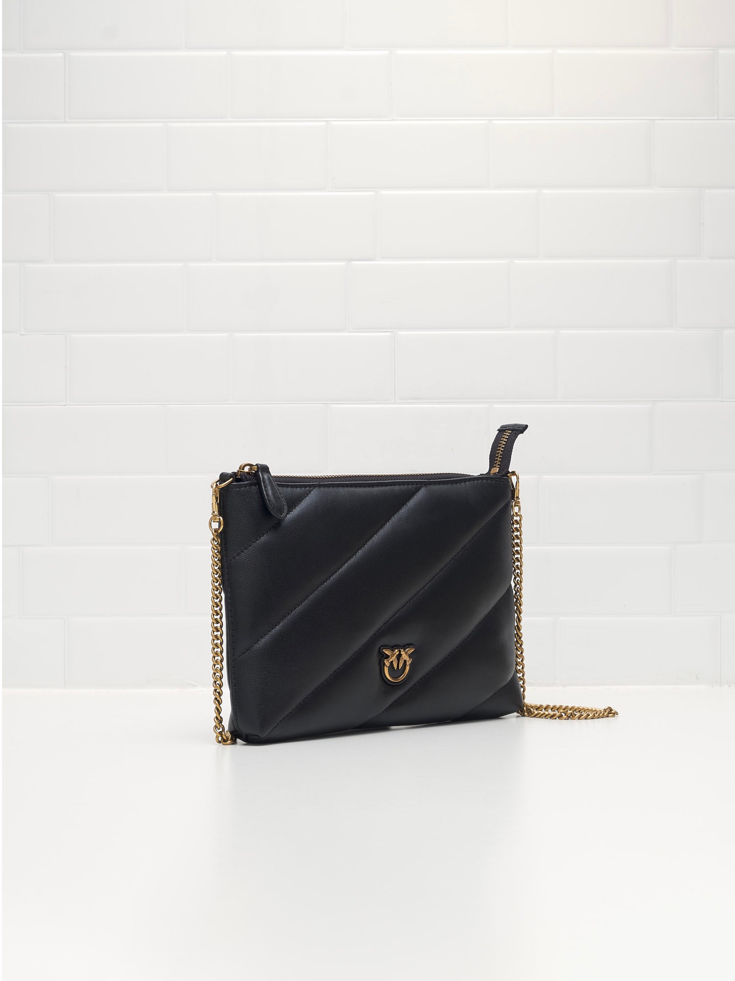 PINKO - Borsa a Tracolla Love Birds Cut black gold 