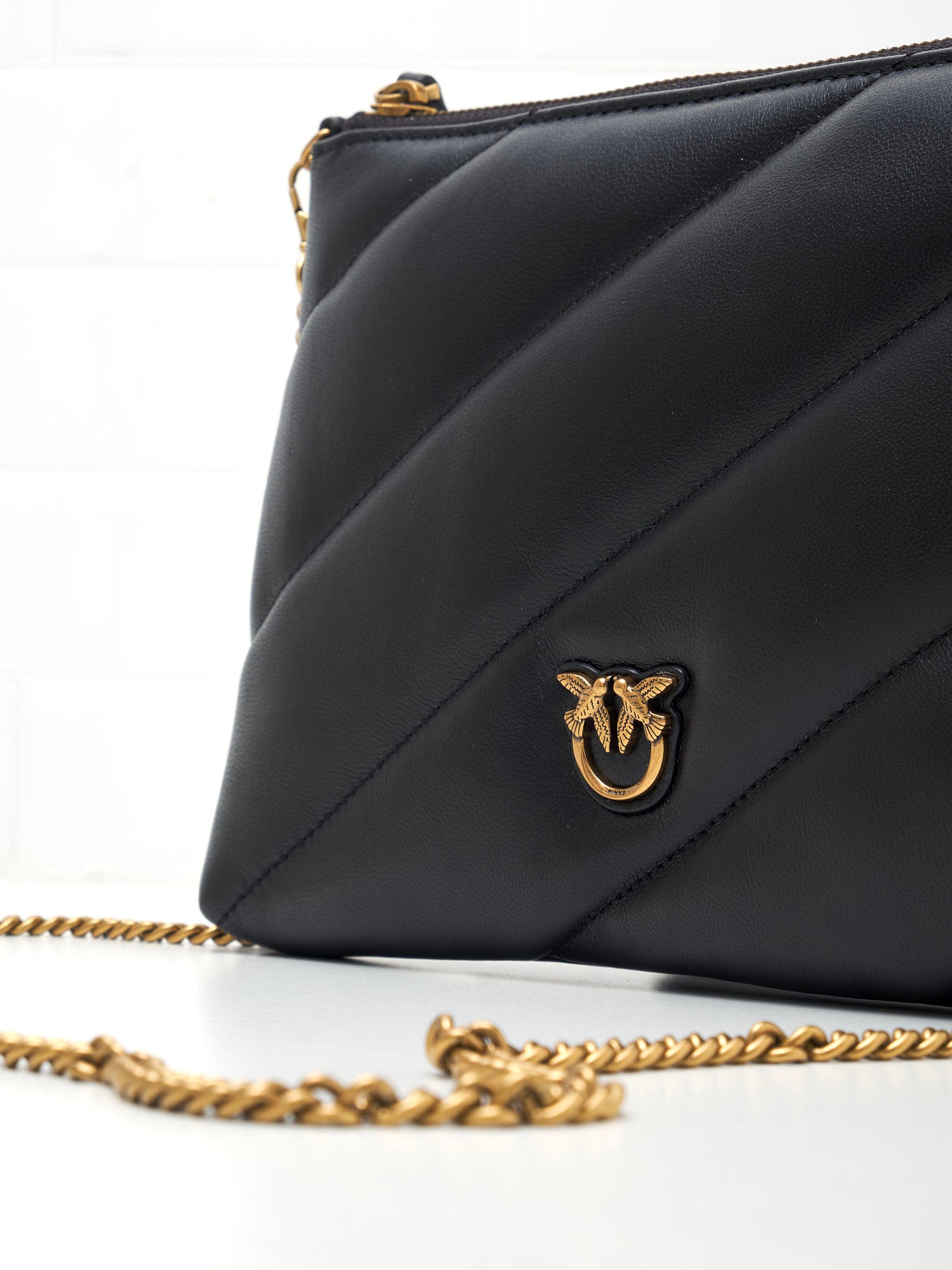 PINKO - Borsa a Tracolla Love Birds Cut black gold 