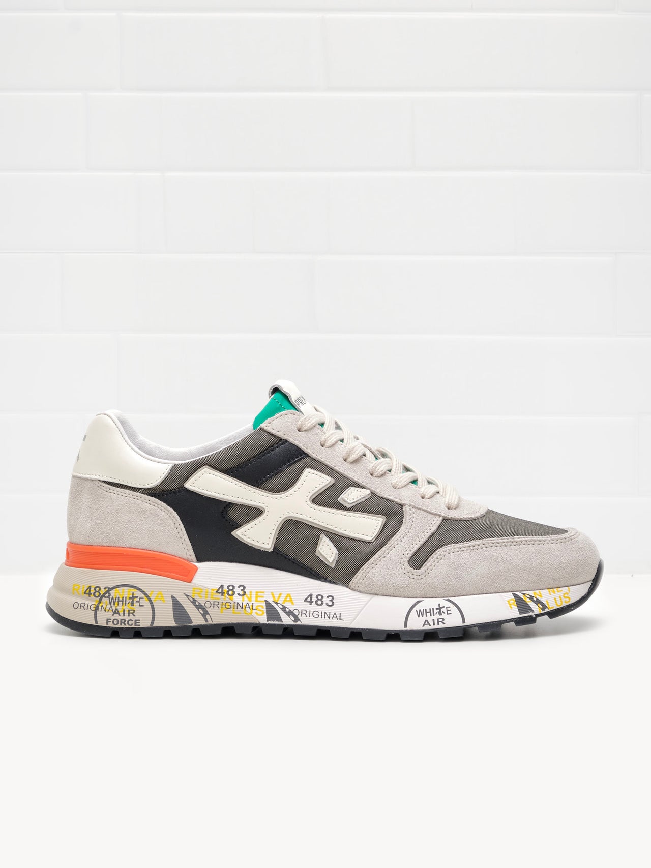 Premiata - Sneakers Mick grey orange 