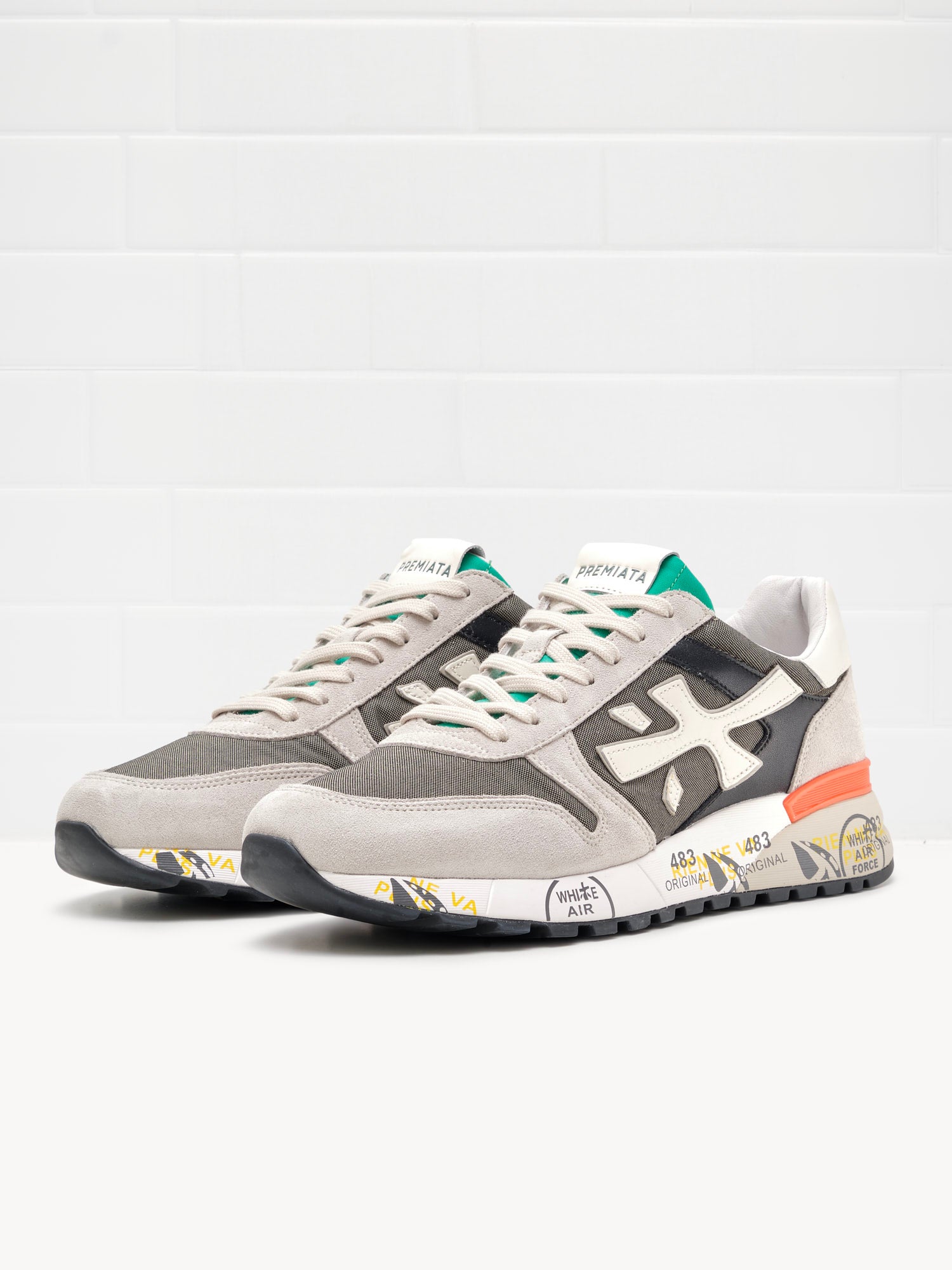 Premiata - Sneakers Mick grey orange 
