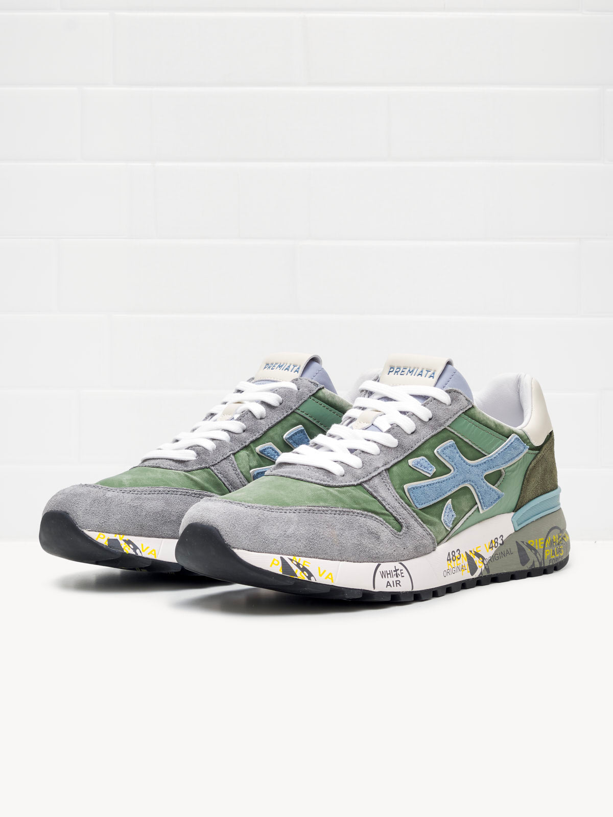 Premiata - Sneakers Mick green grey azure 