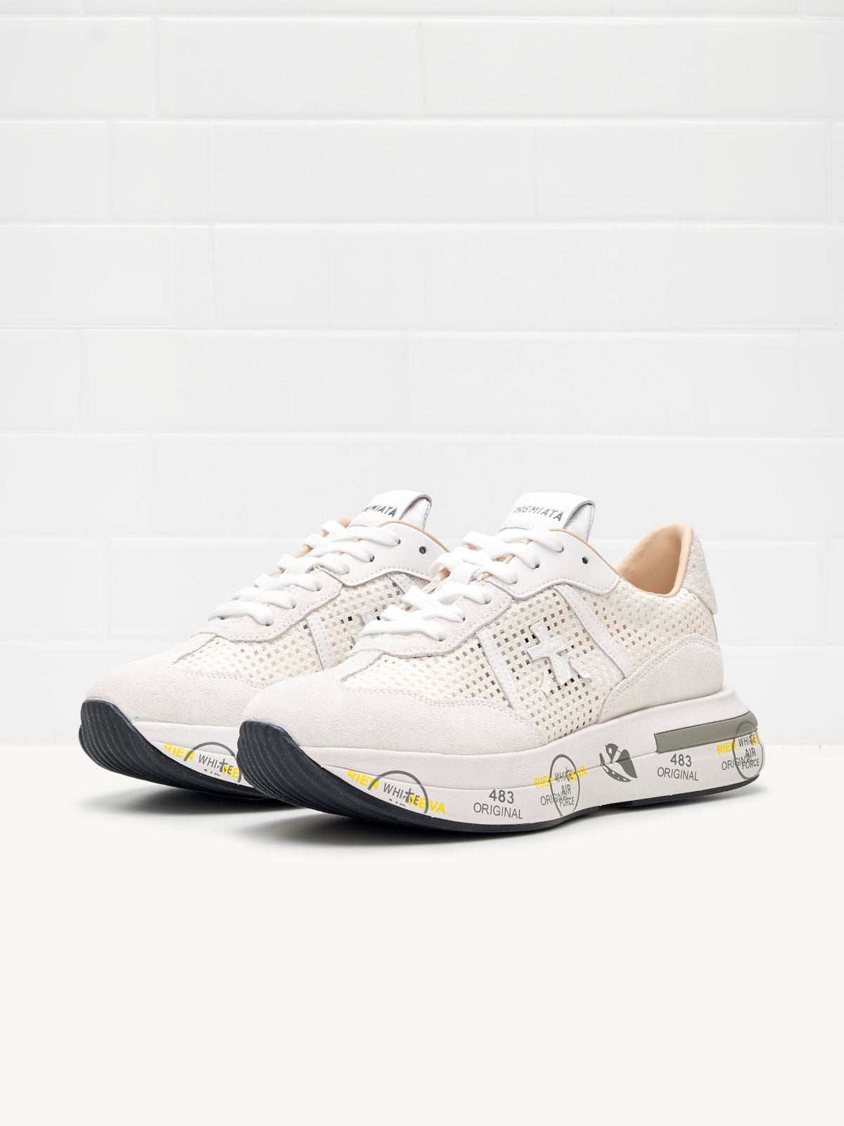 Premiata - Sneakers Cassie Woman white glitter 
