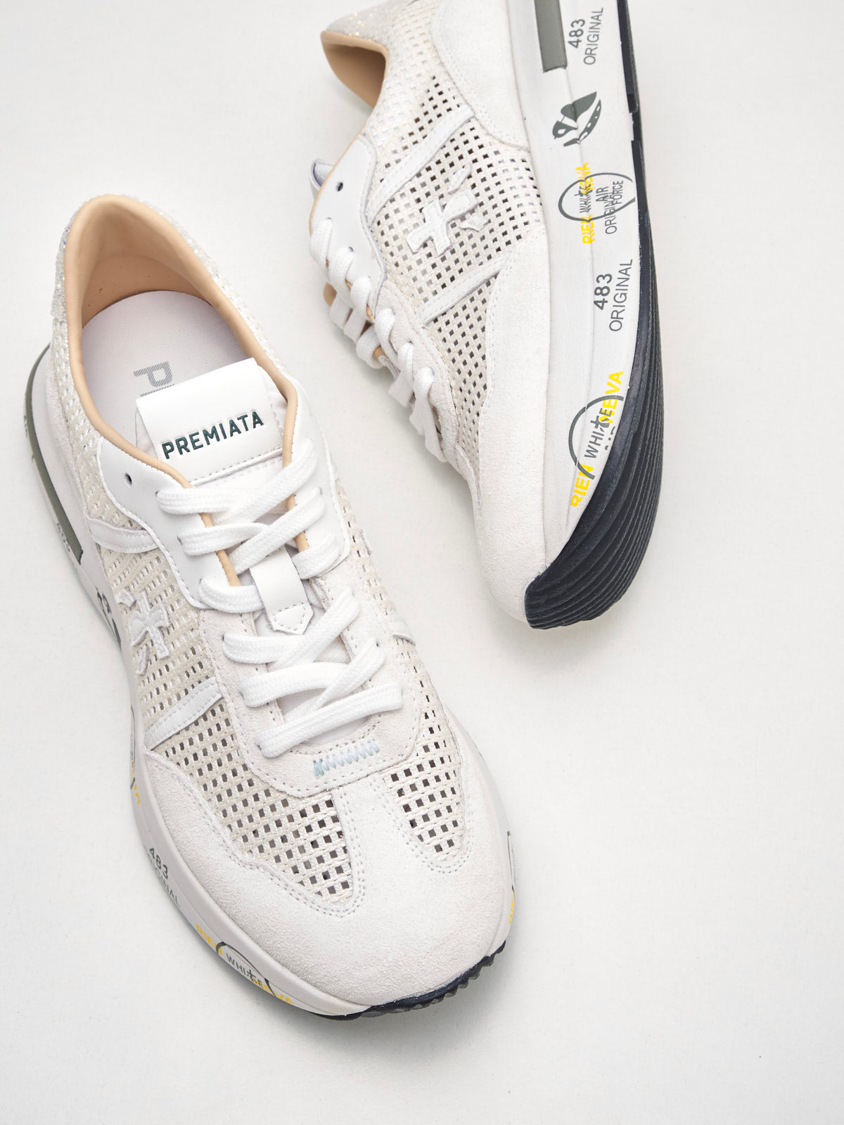 Premiata - Sneakers Cassie Woman white glitter 