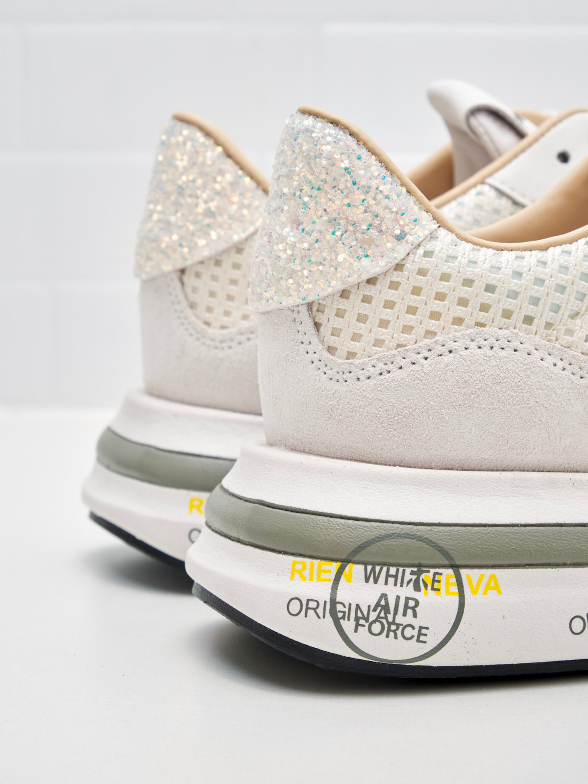 Premiata - Sneakers Cassie Woman white glitter 