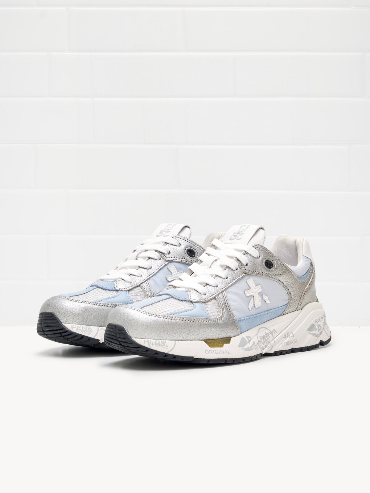 Premiata - Sneakers Woman Mased azure silver 