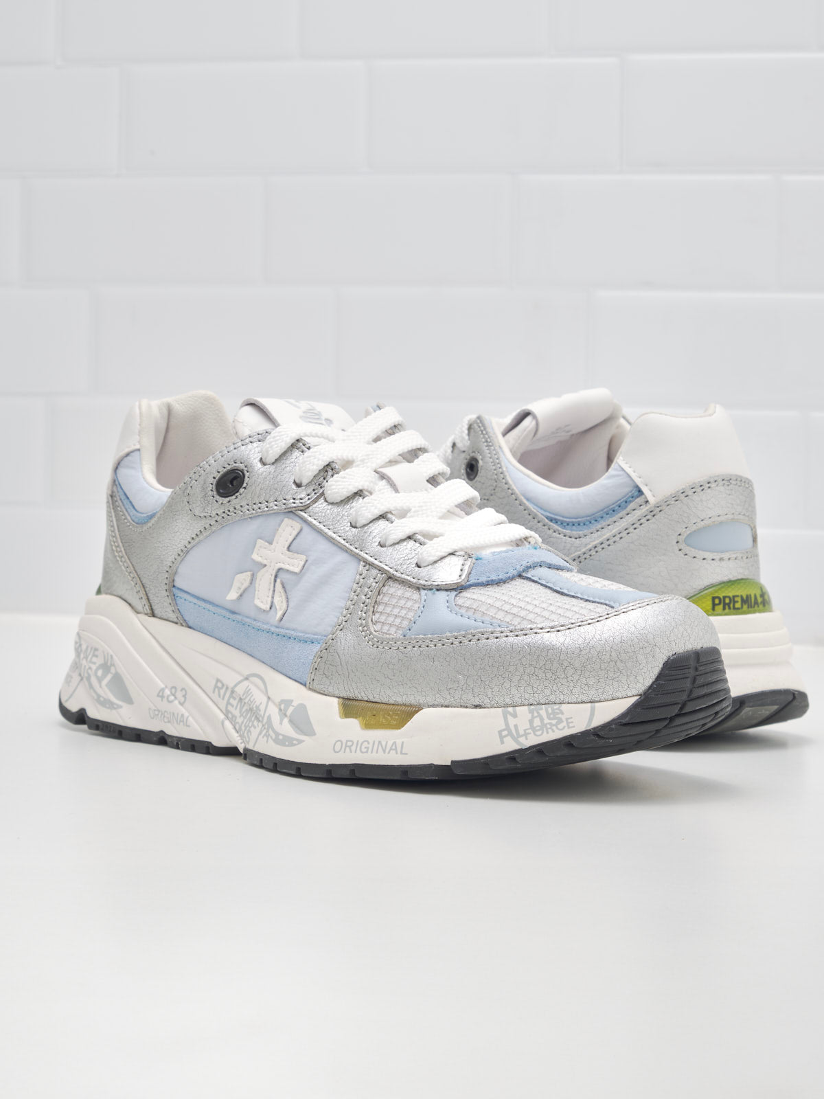 Premiata - Sneakers Woman Mased azure silver 