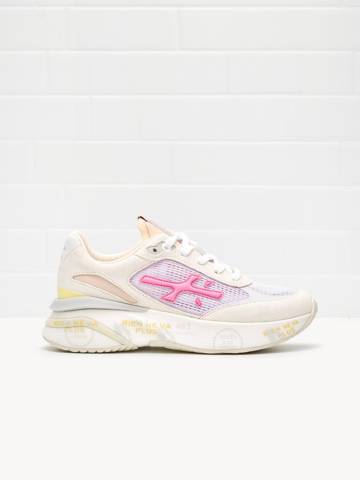 Woman Moerund white lilac pink sneakers