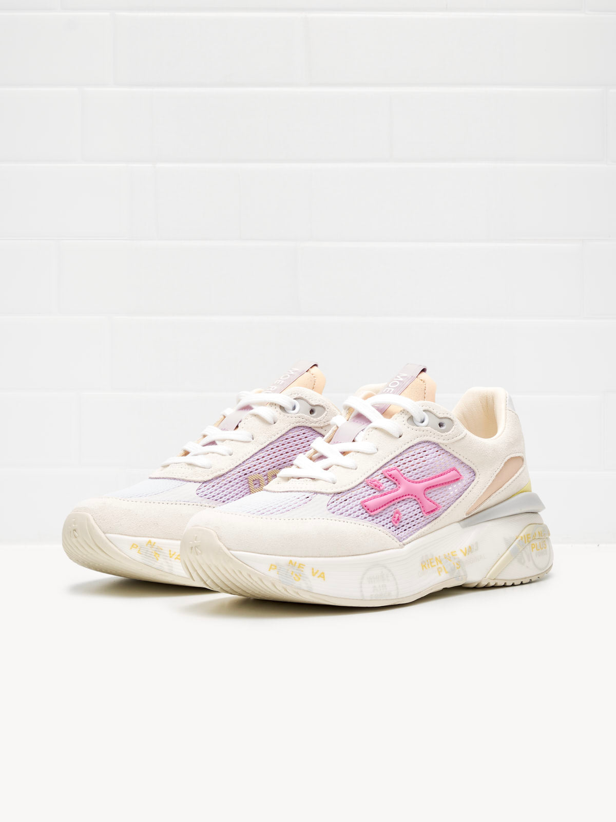 Premiata - Sneakers Woman Moerund white lilla pink 