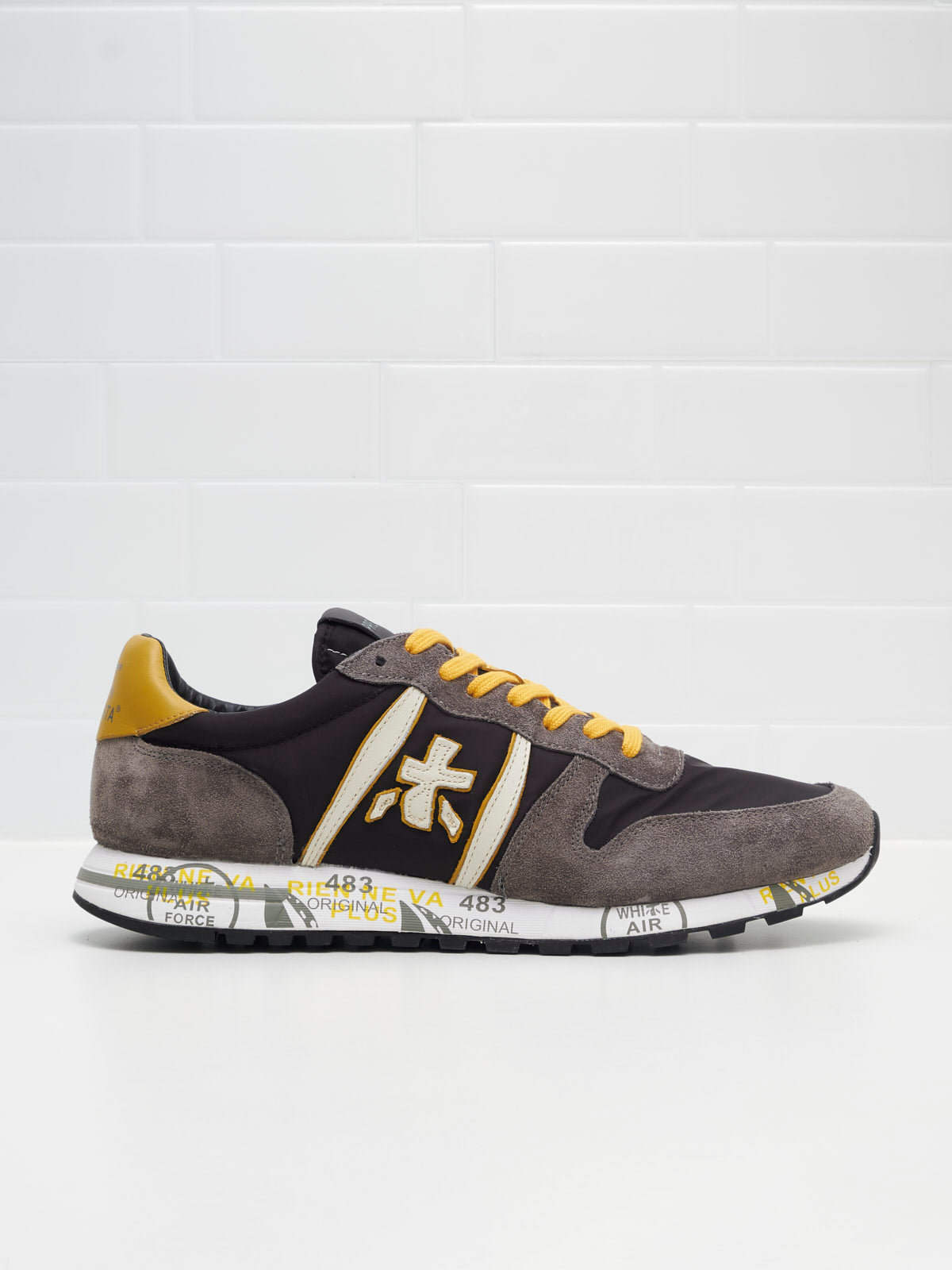 Premiata - Sneakers Eric Man black grey yellow 