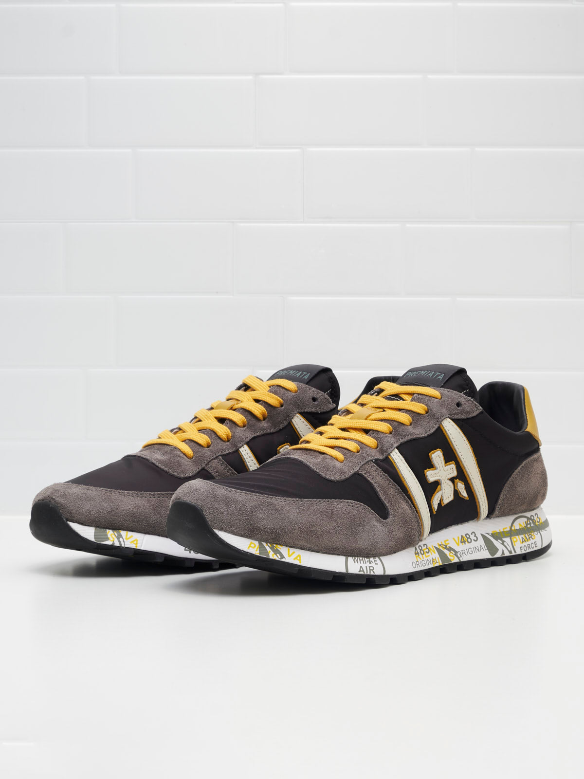 Premiata - Sneakers Eric Man black grey yellow 