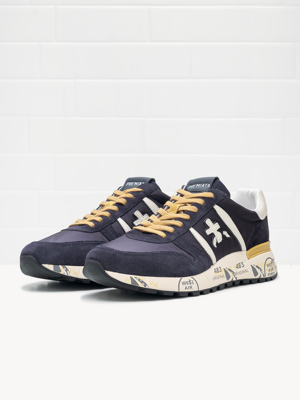 Premiata - Sneakers Lander blue ocra 
