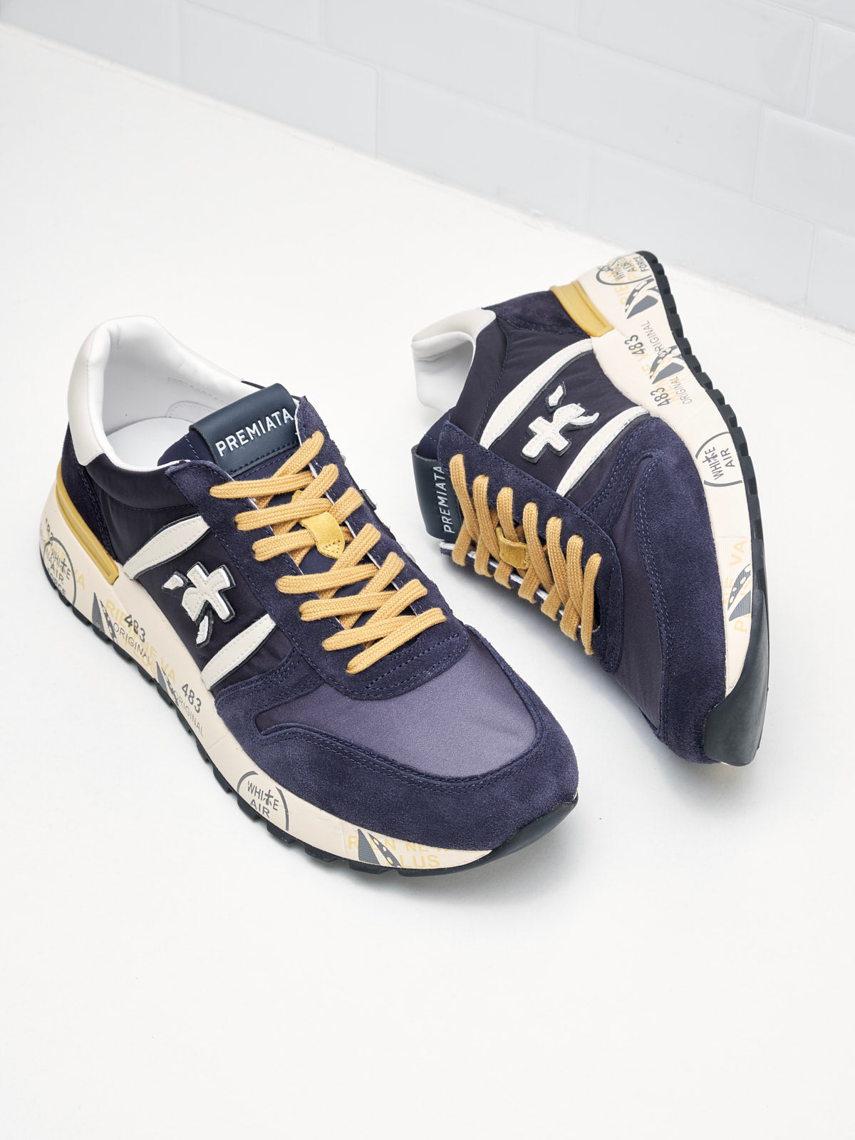 Premiata - Sneakers Lander blue ocra 