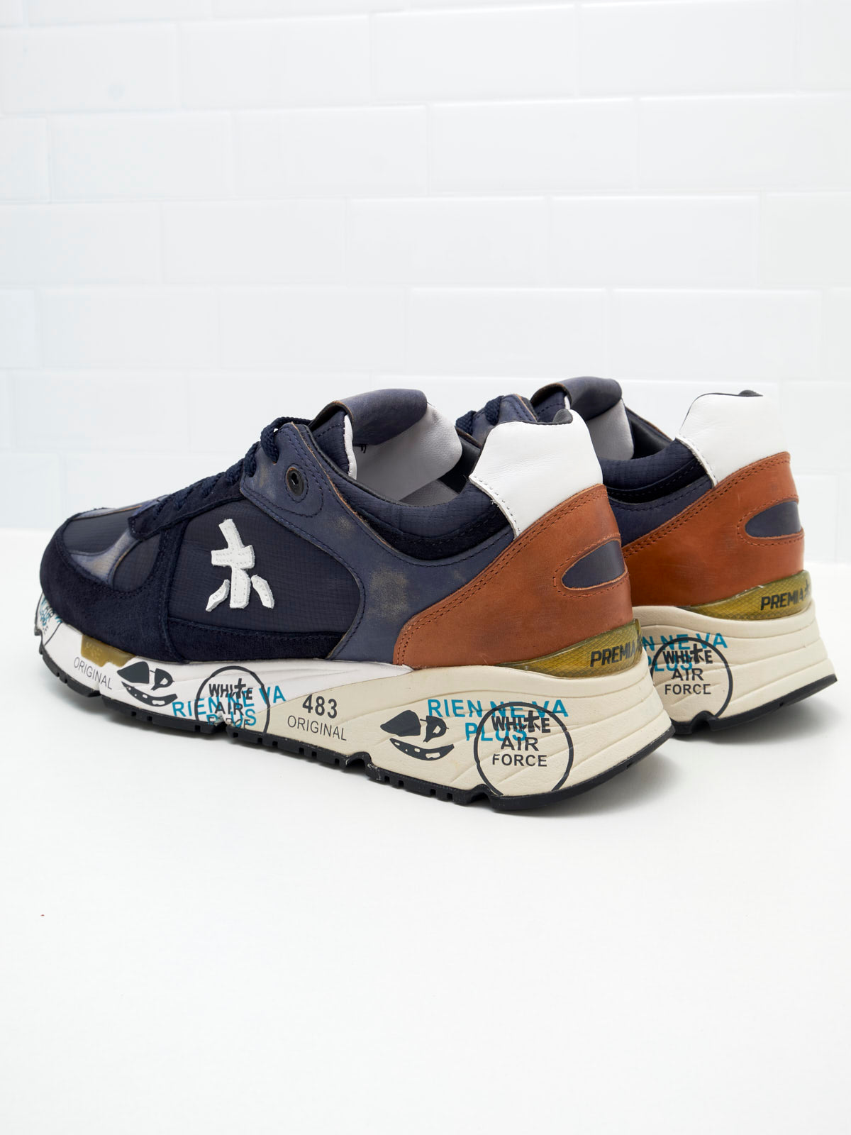 Premiata Mase Man blue cognac