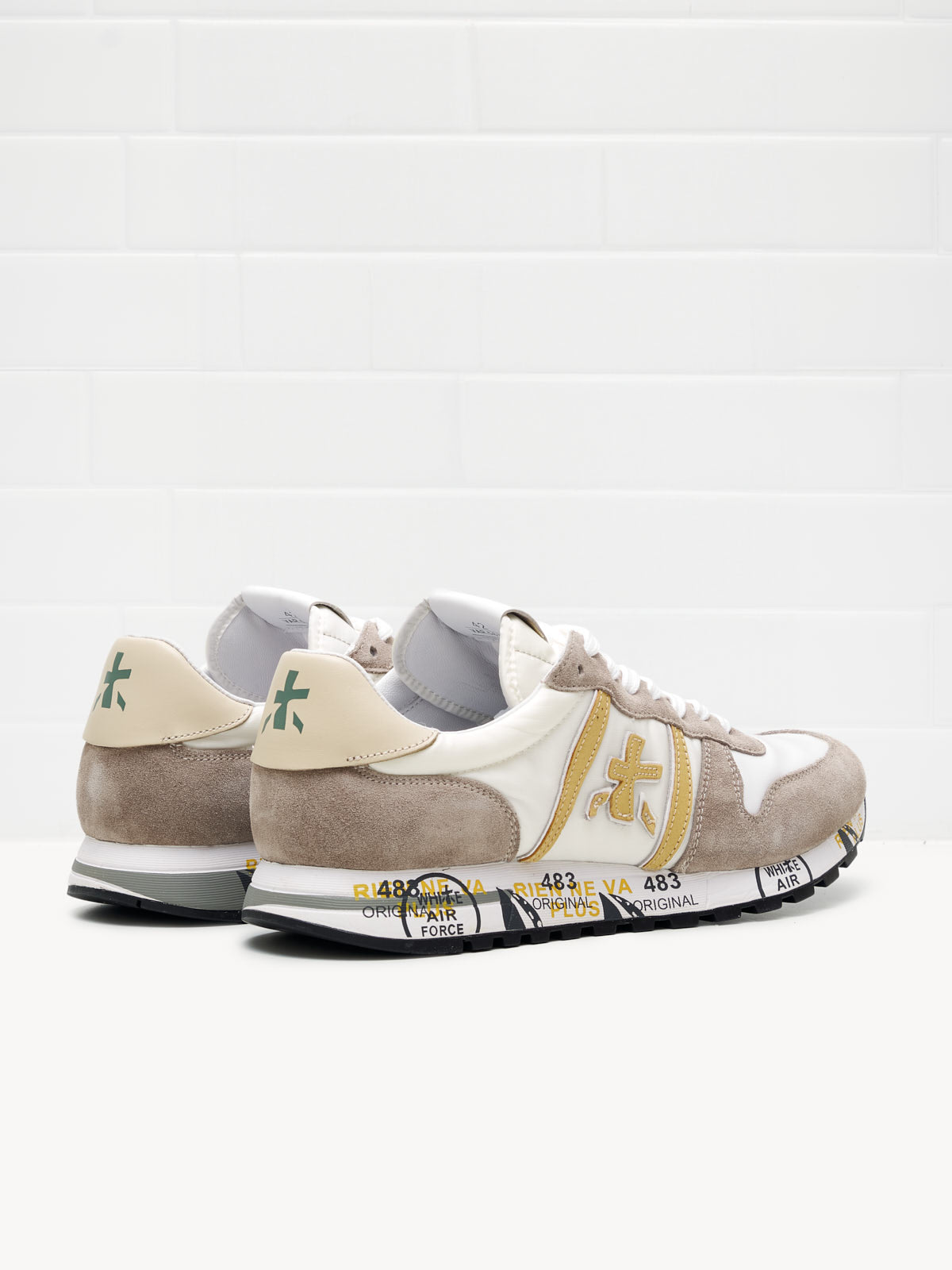 Premiata Eric Man white taupe