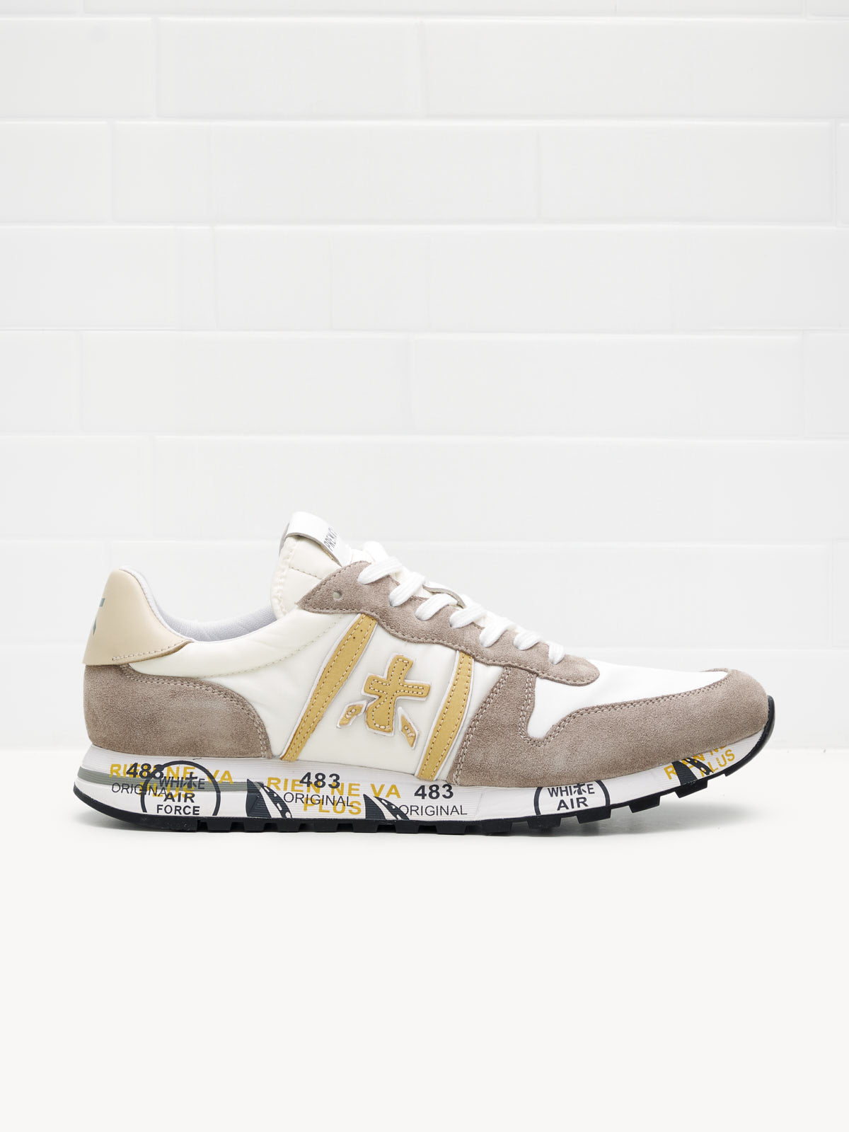 Premiata Eric Man white taupe