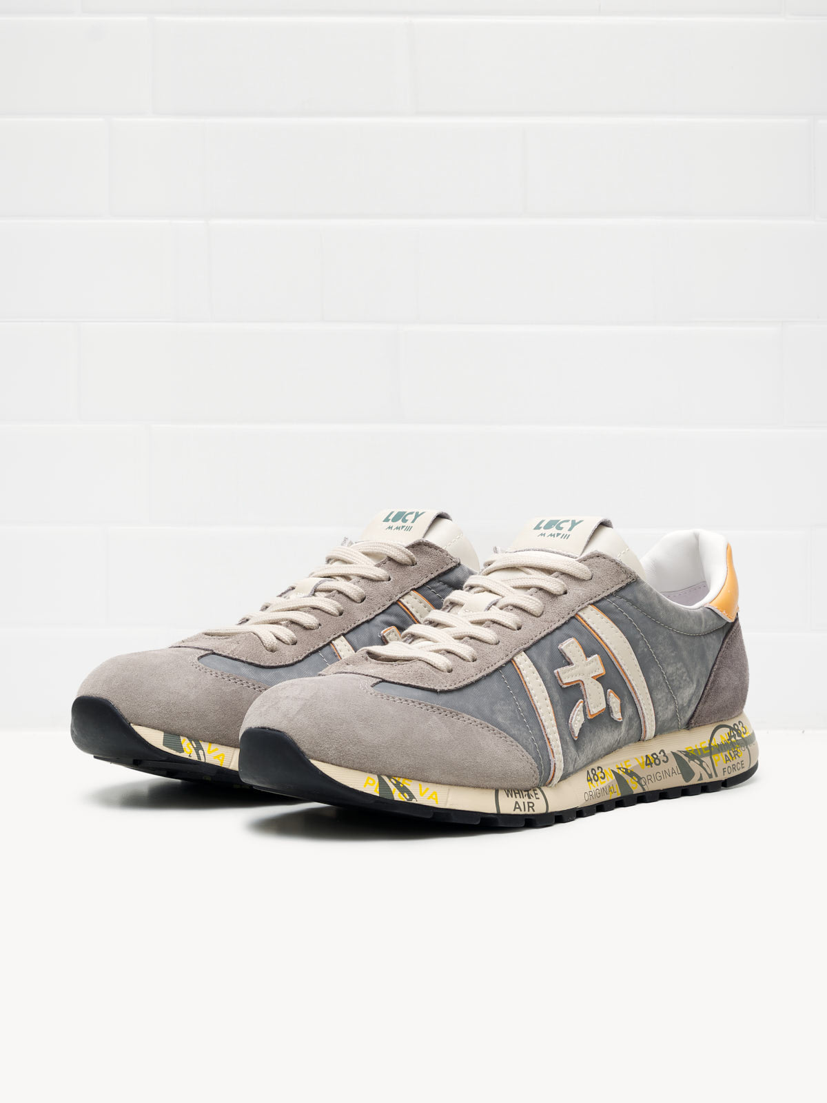 Premiata Lucy Man grey orange