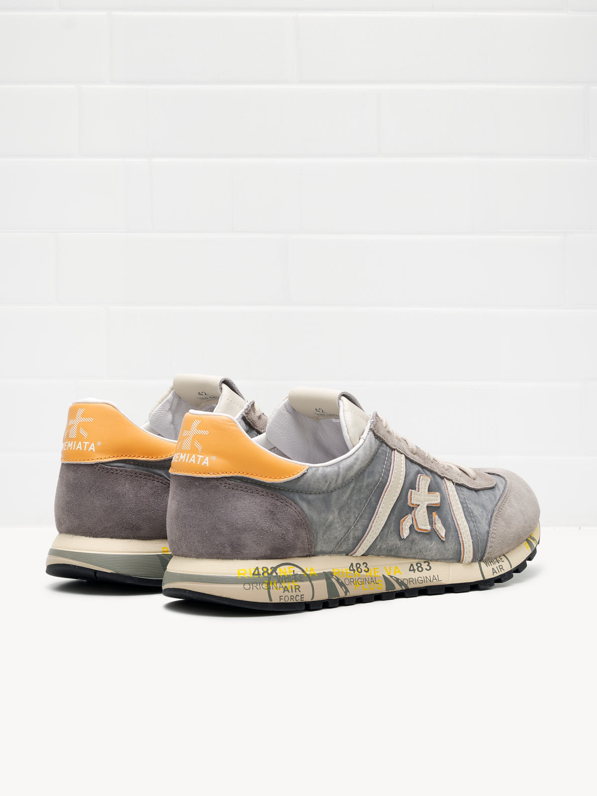 Premiata Lucy Man grey orange