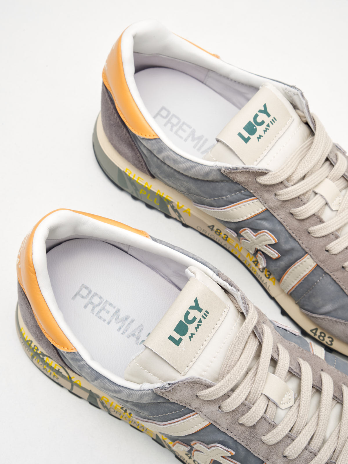 Premiata Lucy Man grey orange