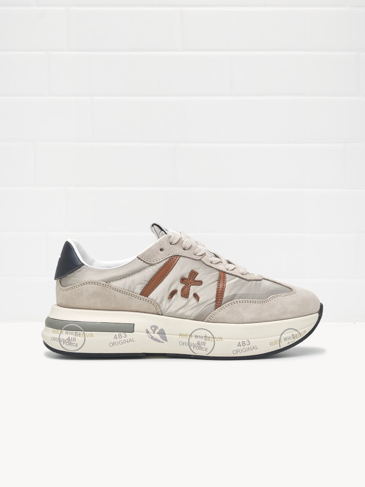 Sneakers Cassie Woman grey cognac