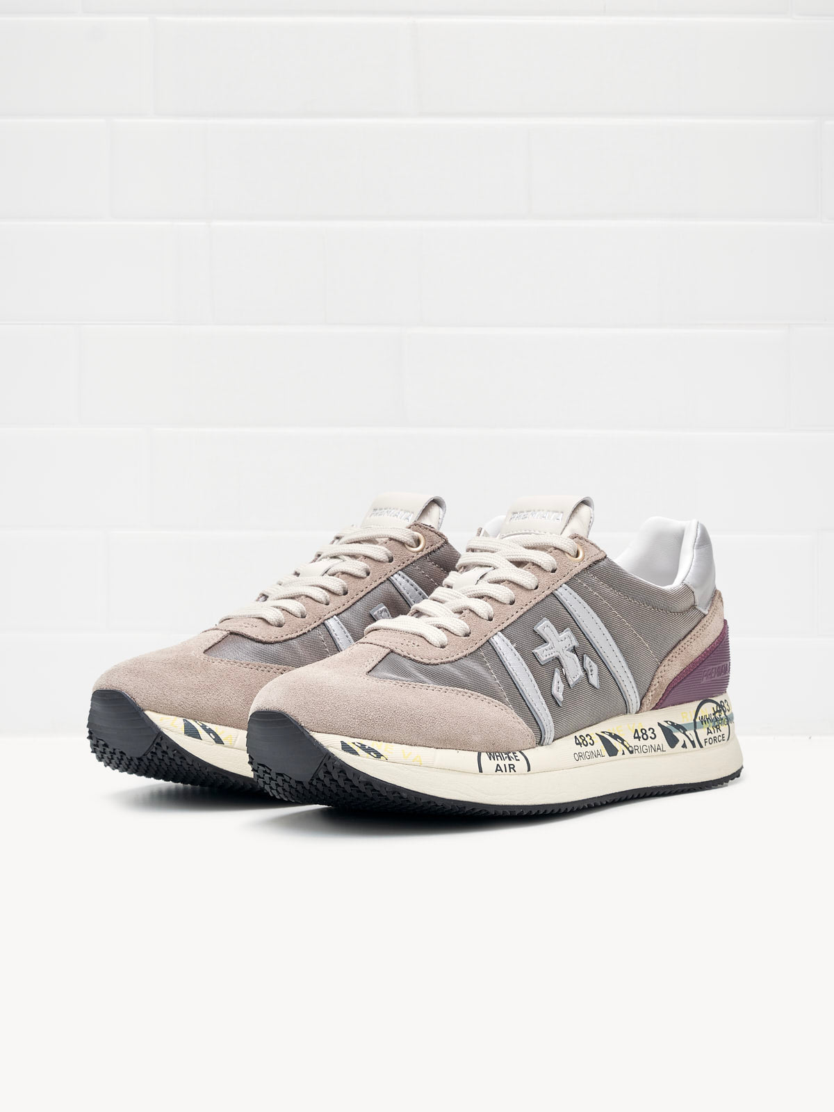 Premiata - Sneakers Connie Woman beige violet 