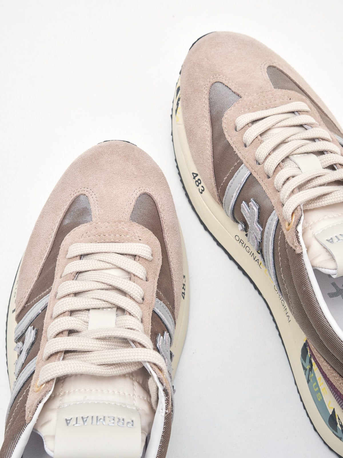 Premiata - Sneakers Connie Woman beige violet 
