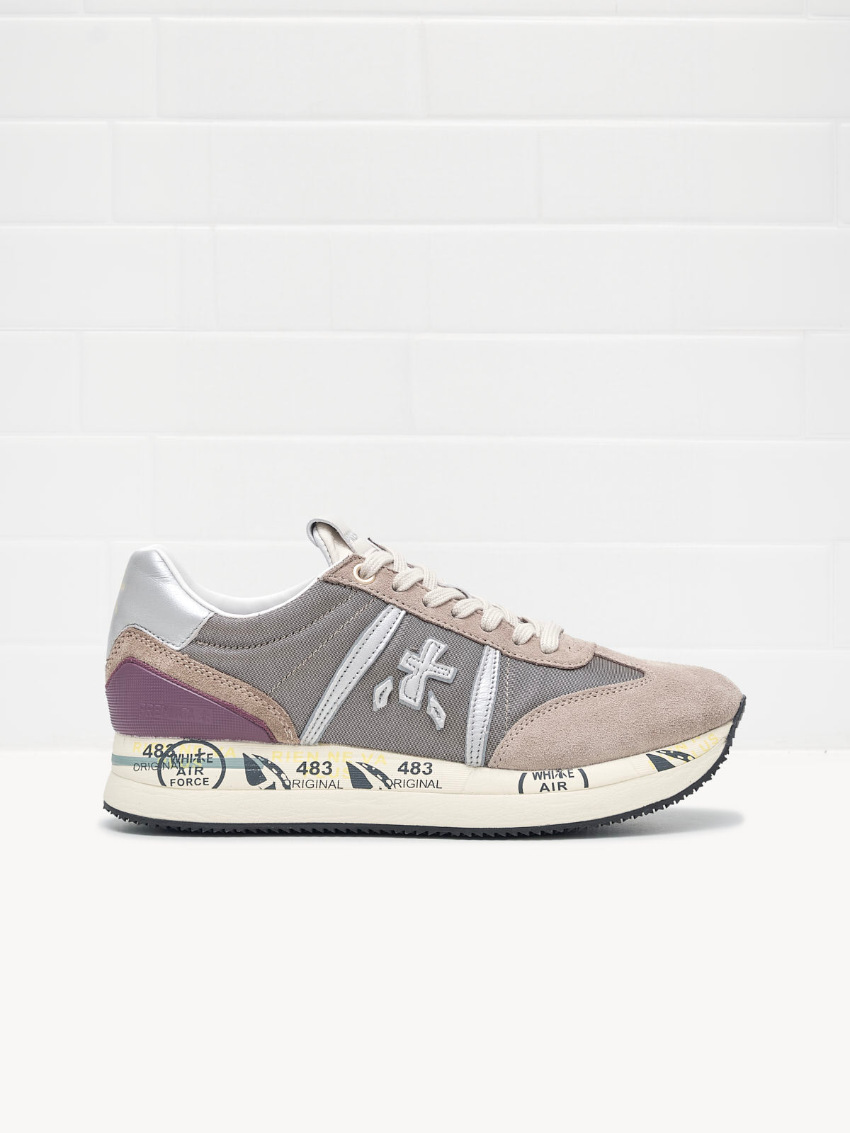 Sneakers Connie Woman beige violet