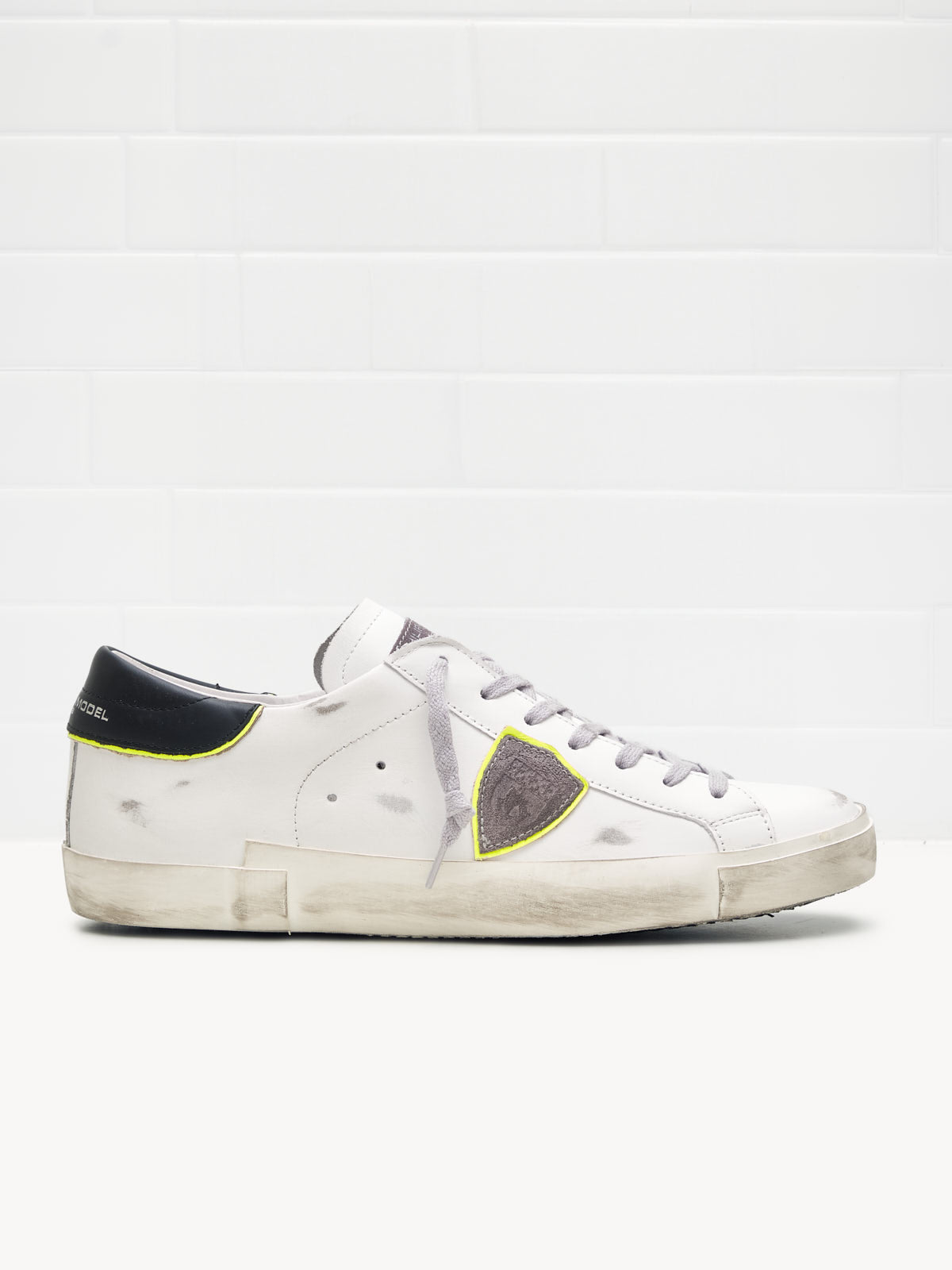philippe model - Sneakers Uomo Paris Low Pelle bianco nero 