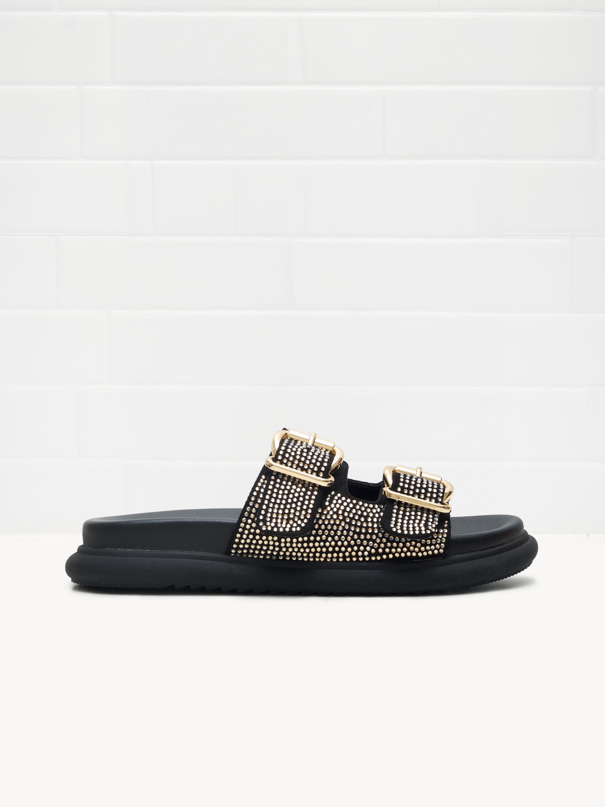 Tosca Blu - Slipper Woman black swarovski 