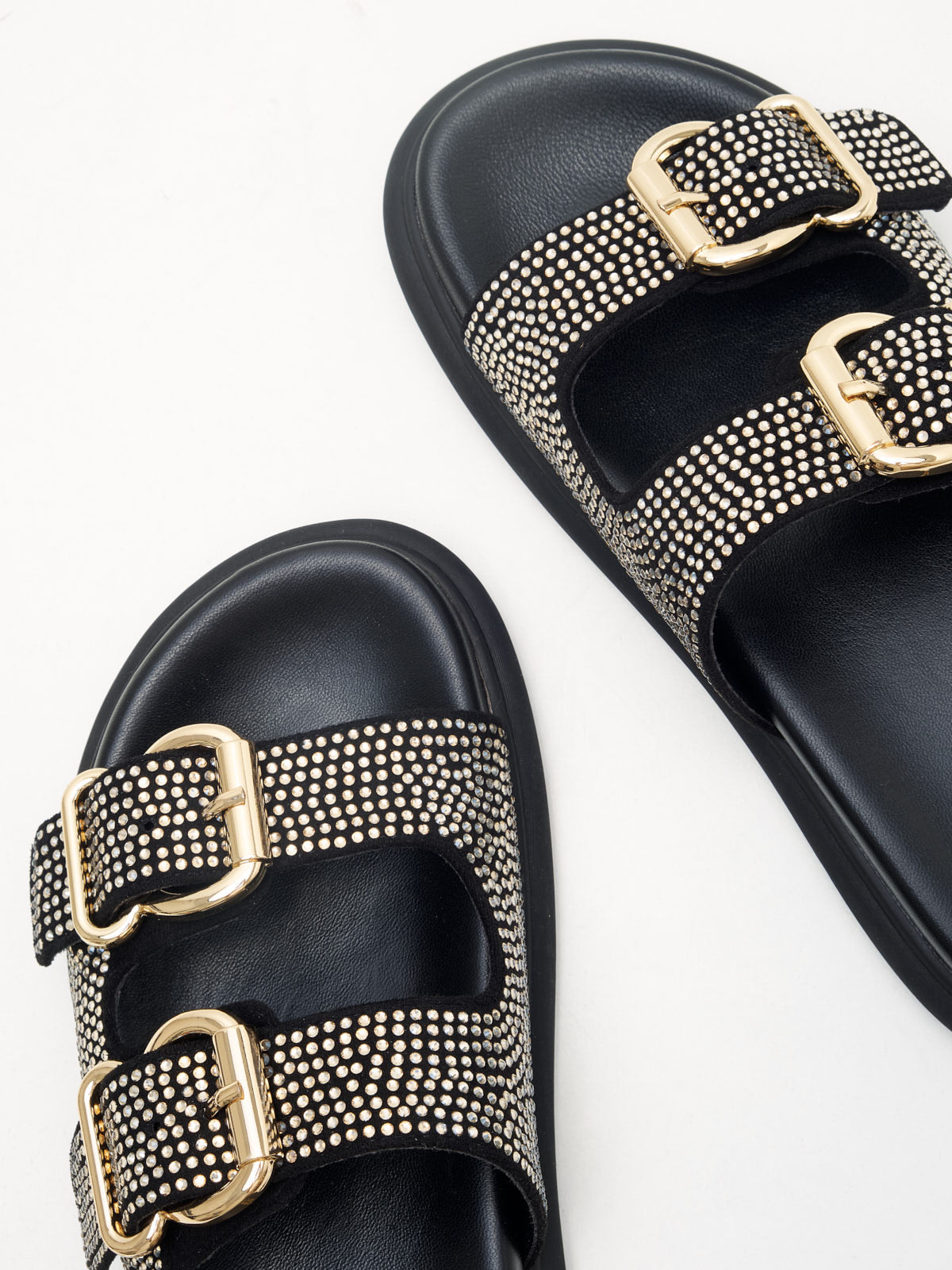 Tosca Blu - Slipper Woman black swarovski 