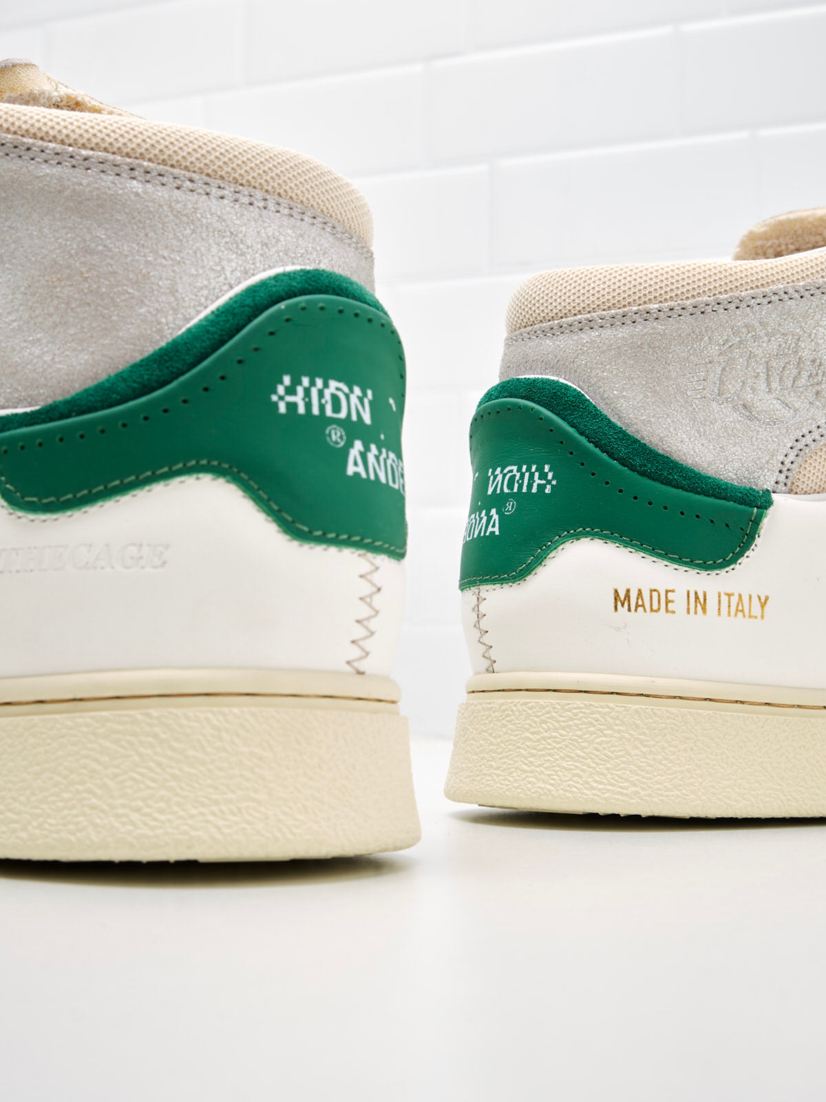 Hidn-Ander - Sneakers The Cage Dual Woman white green 