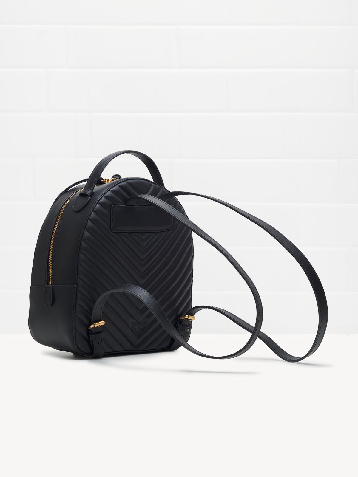 PINKO - Zainetto Love Backpack Black Gold 