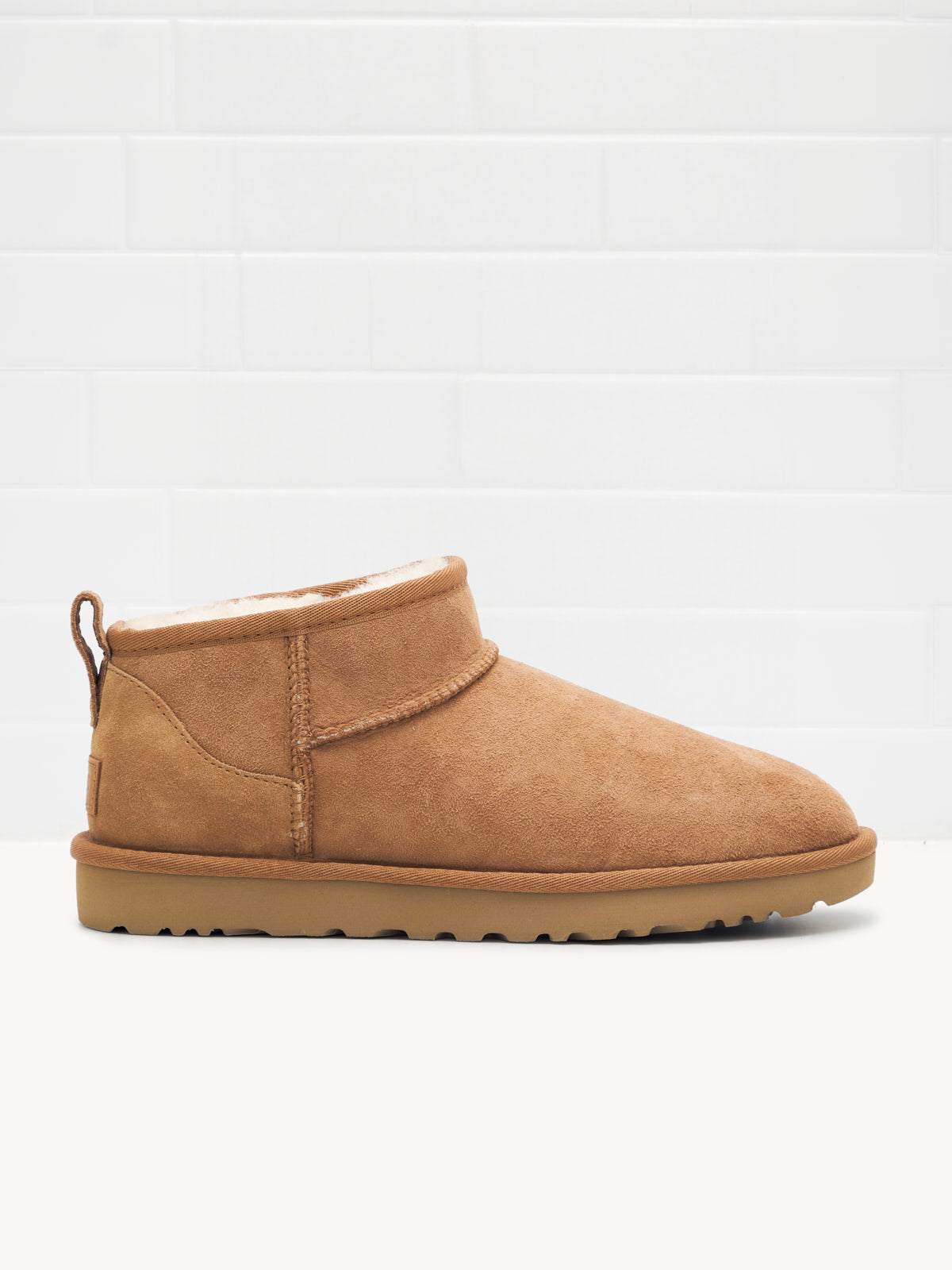 Tronchetto Classic Ultra Mini II Woman Suede Chestnut